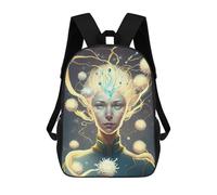 Neural Network Dreamscape Backpack, 3D Printed School Bag, School Lunch Bag, Travel Backpack, Friends Backpack, School Backpack for Girls And Boys 17inch