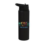 Neural Networking Computer Brain Web Developer Med Student Stainless Steel Insulated Water Bottle