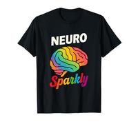 Neuro Sparkly Brain ADHD Autism Neurodiversity Pride T-Shirt