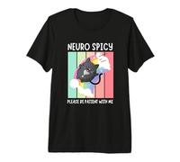 Neuro Spicy ADHD ASD Autism Dyslexia CPTSD Pride Premium T-Shirt