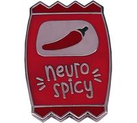Neuro Spicy Sauce Packet Enamel Pin Mental Health Awareness Brooch Neurodivergent ADHD Lapel Pins for Backpack Accessories Funny Jewelry