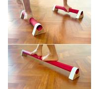 NeuroBeam Textured Nerve Stimulating Foot balance beam for hip stability, ankle and foot mobility (Basic, 100cm Parallettes)