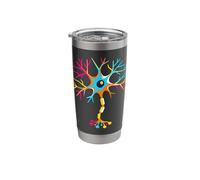 Neurobiology Neuron Cell Brain Science Colorful Minimal Stainless Steel Insulated Tumbler