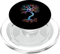 Neurobiology Neuron Cell Brain Science Colorful Signal PopSockets PopGrip for MagSafe