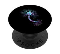Neurobiology Neuron Cell Brain Science Colorful Signals PopSockets Adhesive PopGrip