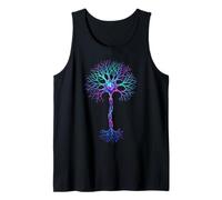Neurobiology Neuron Cell Brain Science Gradient Style Tank Top