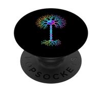 Neurobiology Neuron Cell Brain Science Rainbow Colors PopSockets Adhesive PopGrip