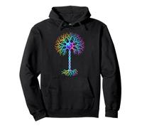 Neurobiology Neuron Cell Brain Science Rainbow Colors Pullover Hoodie