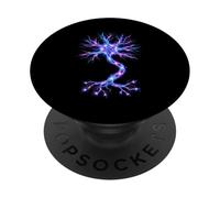 Neurobiology Neuron Cell Electric Signal Brain Science PopSockets Adhesive PopGrip