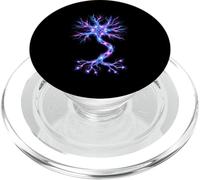 Neurobiology Neuron Cell Electric Signal Brain Science PopSockets PopGrip for MagSafe
