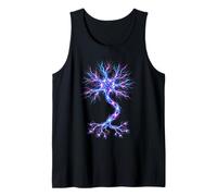 Neurobiology Neuron Cell Electric Signal Brain Science Tank Top
