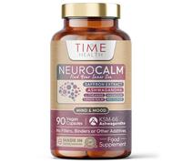 NeuroCalm® Cortisol Reducing Supplement - Saffron, KSM-66 Ashwagandha, L-Theanine, Magnesium, Lemon Balm, Red Clover - Relax & Unwind - 90 Capsules - UK Made - GMP Standards - Zero Additives