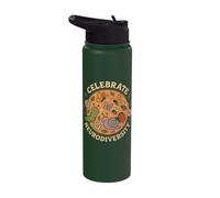 Neurodivergent Acceptance Cute Bugs Design Stainless Steel Insulated Water Bottle