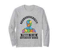 Neurodivergent Autism ASD ADHD ADHS Celebrate Neurodiversity Long Sleeve T-Shirt