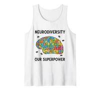 Neurodivergent Autism ASD ADHD ADHS Celebrate Neurodiversity Tank Top
