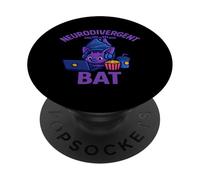 Neurodivergent Bat Neurodiversity Pride Affirming PopSockets Adhesive PopGrip