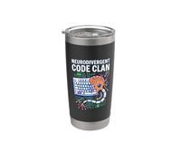 Neurodivergent Code Clan Coding AUT Brain Computer Interface Stainless Steel Insulated Tumbler