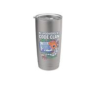 Neurodivergent Code Clan Coding AUT Brain Computer Interface Stainless Steel Insulated Tumbler