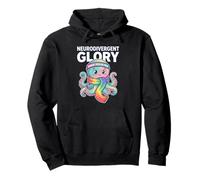 Neurodivergent Glory Sensory Pride Mode Quote Overload Humor Pullover Hoodie