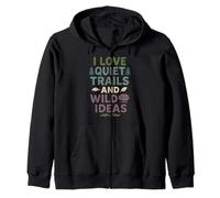 Neurodivergent Introvert ADHD Autism Forest Nature Zip Hoodie