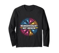Neurodivergent Not Broken Autism Awareness Support Long Sleeve T-Shirt