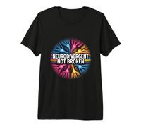 Neurodivergent Not Broken Autism Awareness Support Premium T-Shirt