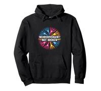 Neurodivergent Not Broken Autism Awareness Support Pullover Hoodie