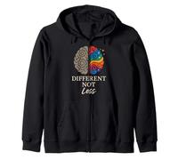 Neurodivergent Pride ADHD Autism Acceptance Different Gift Zip Hoodie