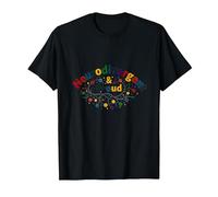 Neurodivergent & Proud: Colorful Brain Celebration T-Shirt, Men, Black, XXL