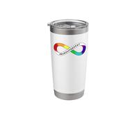 Neurodivergent - Rainbow Infinity for Neurodiversity Pride Stainless Steel Insulated Tumbler