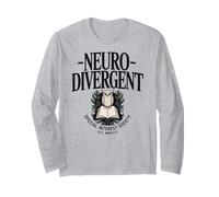 Neurodivergent Special Interest Society Owl Book Reader Long Sleeve T-Shirt