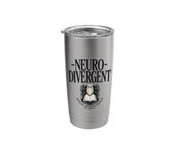 Neurodivergent Special Interest Society Owl Book Reader Stainless Steel Insulated Tumbler
