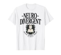 Neurodivergent Special Interest Society Owl Book Reader T-Shirt