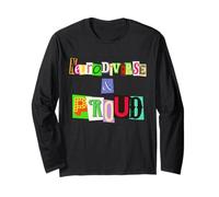 Neurodiverse and Proud, Colorful Statement Long Sleeve T-Shirt