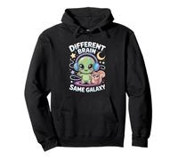 Neurodiverse Different Brain Same Galaxy Alien Squirrel ADHD Pullover Hoodie