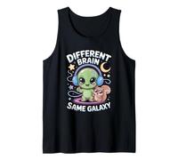 Neurodiverse Different Brain Same Galaxy Alien Squirrel ADHD Tank Top