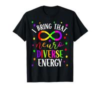 Neurodiverse Energy Girls With Autism ADHD ASD Kids Spectrum T-Shirt