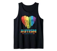 Neurodiverse Love Colorful Spectrum Puzzle Autism Advocacy Tank Top