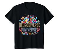 Neurodiverse Universe Autism Awareness Sensory Processing T-Shirt, Youth, Black, 4T