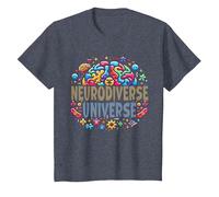Neurodiverse Universe Autism Awareness Sensory Processing T-Shirt, Youth, Heather Blue, Medium