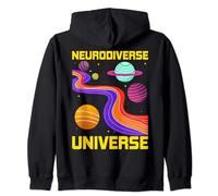 Neurodiverse Universe Neurodiversity ADHD Autism Awareness Zip Hoodie