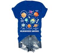 Neurodiverse Universe Shirt Funny Neurodiversity Autism Awareness Special Education Teacher Shirt Unisex Royal Blue