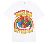 Neurodiverse Wired Differently Autism Spectrum ADHD Comfort Colors Adult Heavyweight T-Shirt