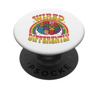 Neurodiverse Wired Differently Autism Spectrum ADHD PopSockets Adhesive PopGrip