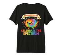 Neurodiversity Brain Spectrum Autism Awareness ADHD Men Kids Premium T-Shirt