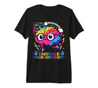 Neurodiversity Celebrate The Spectrum Brain Autism Awareness Premium T-Shirt