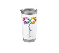 Neurodiversity Education Support Inspirational Butterflies Stainless Steel Insulated Tumbler