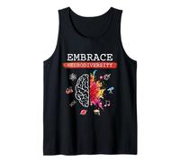 Neurodiversity Embrace ADHD Autism ASD Awareness Gift Tank Top