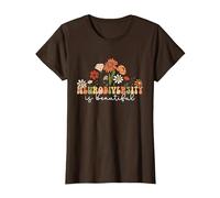 Neurodiversity is Beautiful Autism Neurodivergent ABA Therap T-Shirt, Women, Brown, 3X-Large