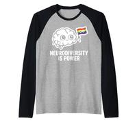 Neurodiversity is Power Design Raglan Baseball Tee